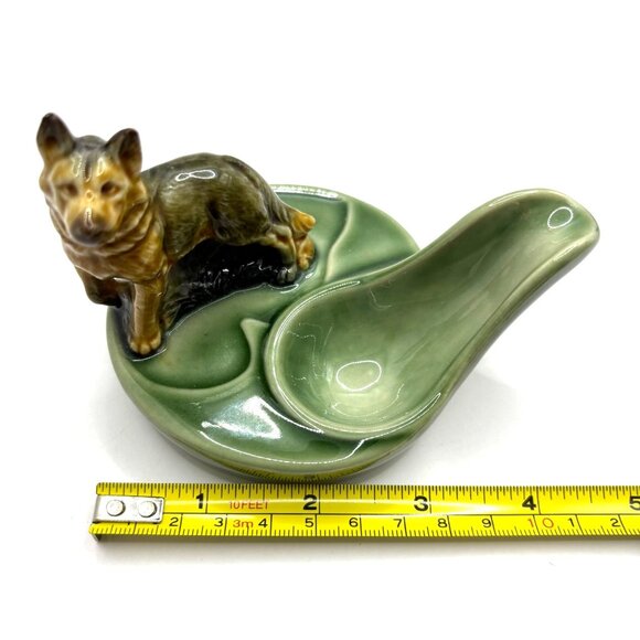 Vintage WADE England German Shepherd Ornamental Dog Figurine Tobacco Pipe Rest - Picture 7 of 8